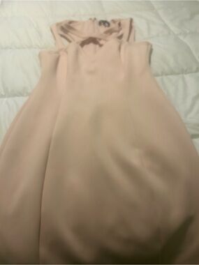 Guess Pale Pink V-Neck A-Line Dress